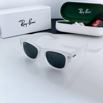 REY BAN WHITE BLACK 841