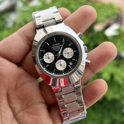 RAD ALL CHRONO WORKING SILVER BLACK DIAL