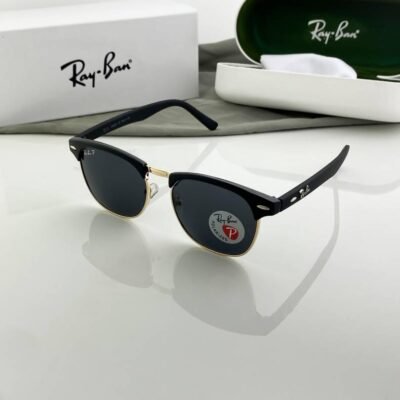 RAYBA GOLD BLACK CLUB MASTER 3016P