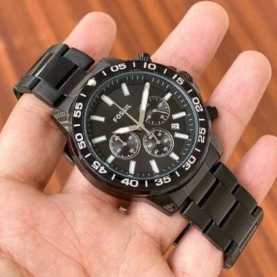 Fosil Bannon Full Black All Chronograph Working W114