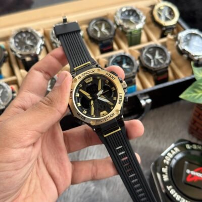 Casio Gshock Digital Analog Gold Black W211