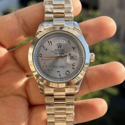 ROLLEX SILVER TIFFNY DAY DATE