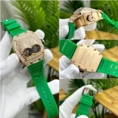 RICHARD MILLE GREEN FULL DIAMOND ICED WC 605