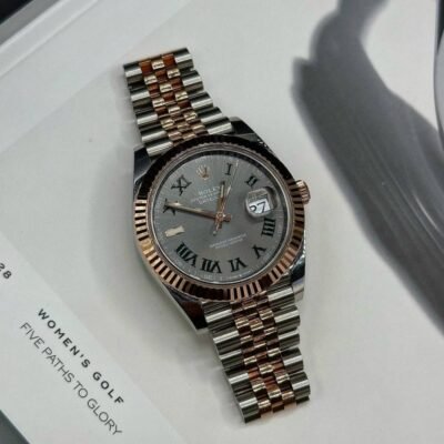 Rolee_x Oyster perpetual Date just Automatic Copper