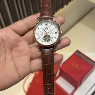 PATE LEATHER BELT AUTOMATIC WATCH