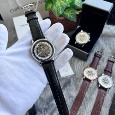 Emporio Arma_i Meccanico Automatic Silver Black W134