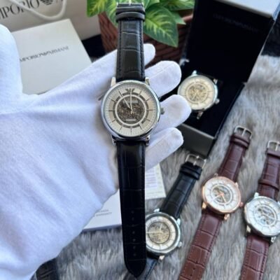 Emporio Arma_i Meccanico Automatic Black Silver White W136