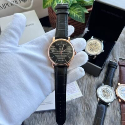 Emporio Arma_i Meccanico Black Gold Automatic W133