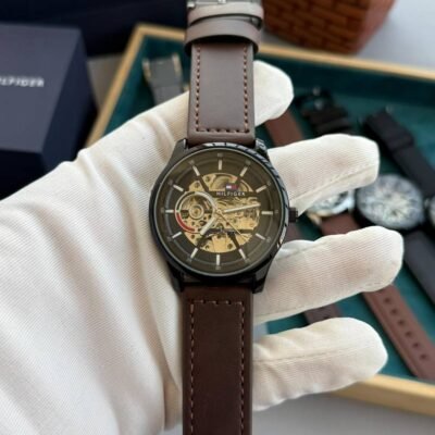 Tommy Premium Automatic Leather brown black W327