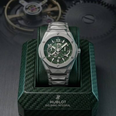 Hublo_t BigBang Tourbillion Silver-Green