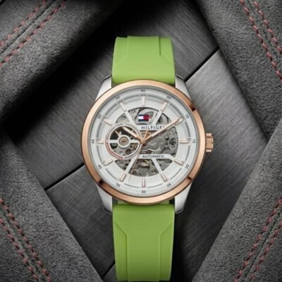 Tommmy Hilfige_r Automatic Silicon Green-Copper-White