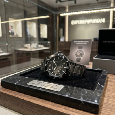 Emporio Arma_i Automatic back open Black 119