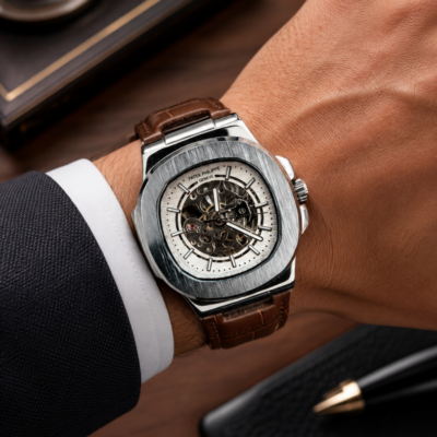 _Patek Philipe_Automatic_Silver-Brown_8