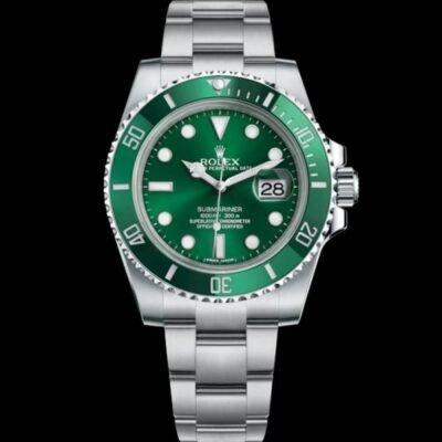ROLLEX SUBMARINER SILVER GREEN ZR HVY 35