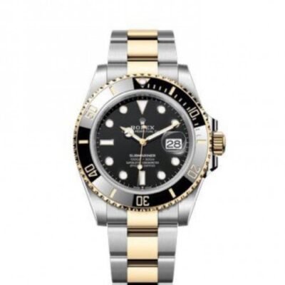ROLLEX SUBMARINER TT GOLD BLACK ZR HVY 33
