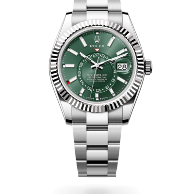 ROLLEX SKY DWELLER REG CHAIN SWISS MOVEMENT WORKING LIKE AUTO 337
