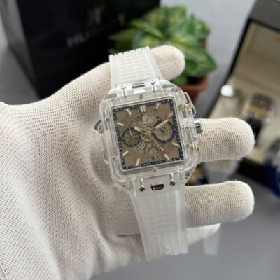 Hublot Bigbang Unico Square Transparent All Working W401