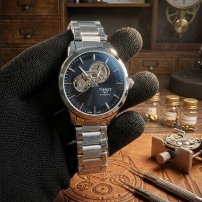 TISOT AUTOMATIC POWERMATIC SILVER BLACK 446