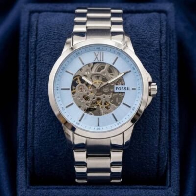 Fosil Townsman Blue Skeleton Automatic 123