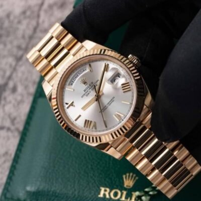 ROLLEX DAY DATE GOLD WHITE AUTOMATIC HEAVY 468