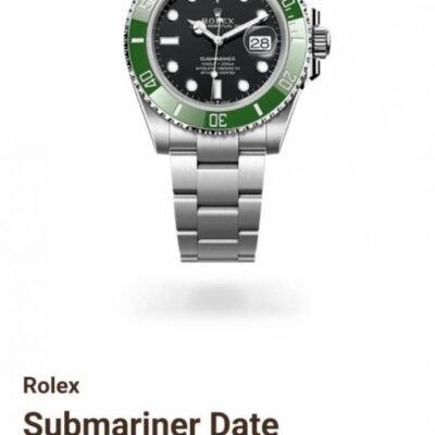 ROLLEX SUBMARINER SILVER GREEN X  BLACK AUTOMATIC HEAVY 470