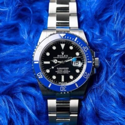 ROLLEX SUBMARINER SILVER BLUE BLACK AUTOMATIC HEAVY 473