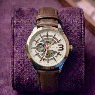 Tommy Hilfigar Automatic Skeleton Leather Belt 308