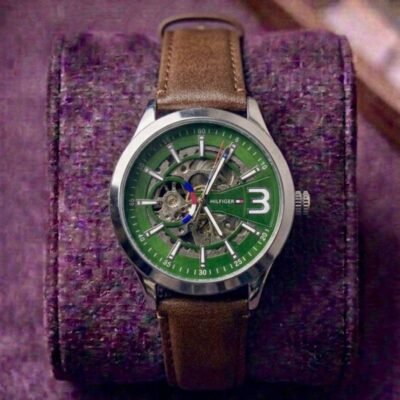 Tommy Hilfigar Automatic Skeleton Leather Belt 306