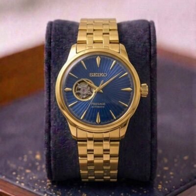 Seiko Presage Automatic Gold Blue 369