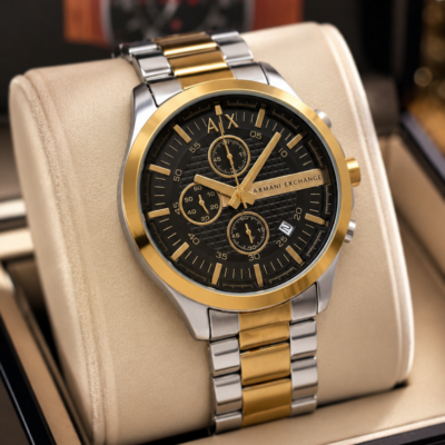 ARMA I EXCHANGE HAMPTON GUNMETAL CHRONOGRAPH WATCH 536