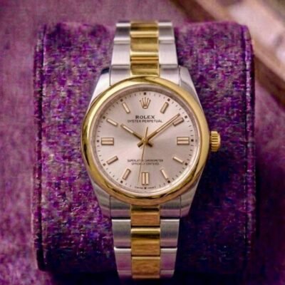 Rollex Oyster Perpetual 2 Tone White 332
