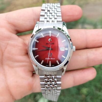 RAADO CAPTAIN COOK GOLDEN HORSE AUTOMATIC SILVER RED 623