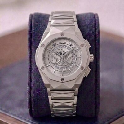 Hublo_t BigBang Tourbillion Silver White 396