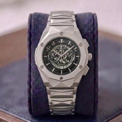 Hublo_t BigBang Tourbillion Silver Black 397