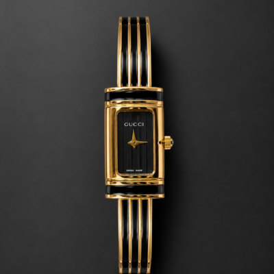 Gucc ci bamboo analog ladies black 702