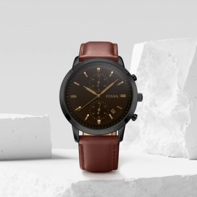Fossii_l Townsman Chronograph DarkBrown-Black-Brown