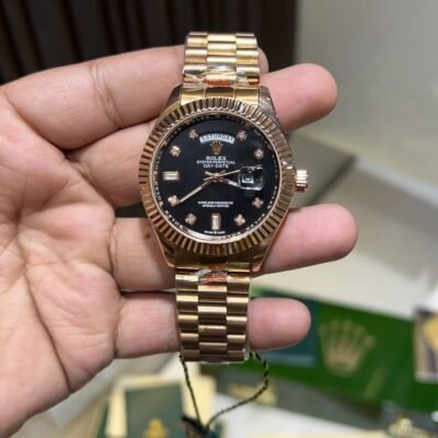Roleex day date copper  black  dial