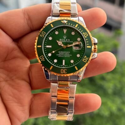 ROLEEX SUBMARINER DUAL TONE GREEN DIAL PREMIUM WATCH