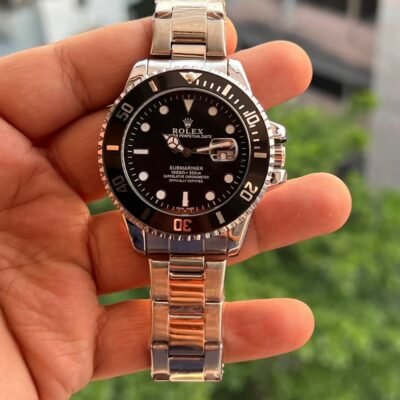 ROLEEX SUBMARINER SILVER BLACK DIAL PREMIUM WATCH