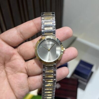 CALVIN KLEIIN GREY DIAL PREMIUM WATCH FOR HER