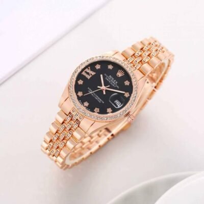 Rolee_x Oyester Perpetual Date Just Copper-Black