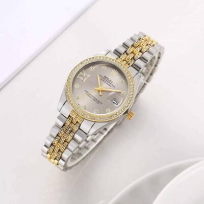 Rolee_x Oyester Perpetual Date Just 2Ton-Gold-Grey