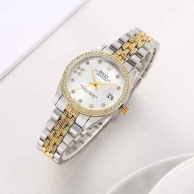 Rolee_x Oyester Perpetual Date Just 2Ton-Gold-White