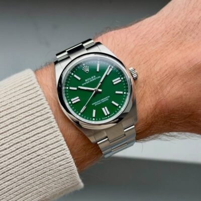 Rolee_x Oyster Perpetual Milgauass Silver-Green