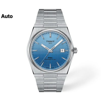 Tissoo_t 1853 Prx Automatic Top Quality silver dual blue