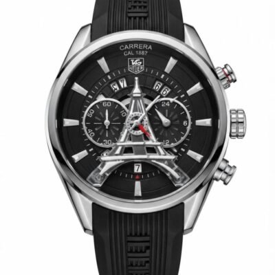 Tagg heuee_r Carrerr_a CAL 1887 silver black dail