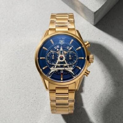 Tag Heuee_r Carrera Paris EiffelTower Gold-Black