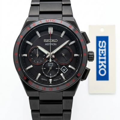 Seiko Astron Black Red Dial