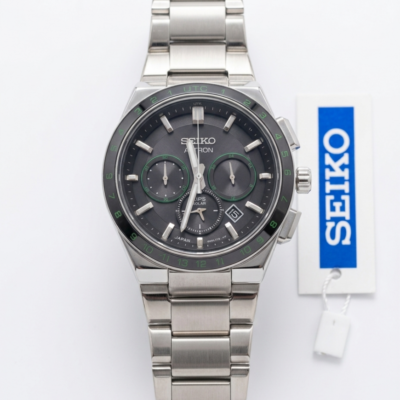 Seiko Astron Silver Black Dial