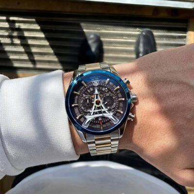 Tag Heuee_r Carrera Paris EiffelTower Silver-Blue